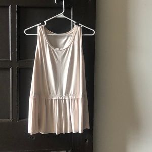Boutique taupe peplum top